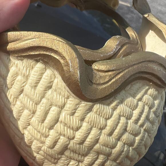 1987 Burwood Unicorn Wall Pocket Pair 2819-1 & 2819-2 Ivory Gold USA Regency - Picture 7 of 16